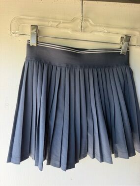 Athleta Pleated Navy Skirt with Athletic Waistband